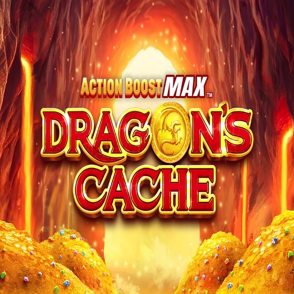 Action Boost Max Dragon's Cache logo by SpinPlay Games LalaBet Casino