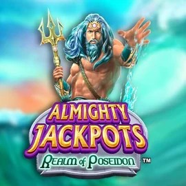 Almighty Jackpots – Realm of Poseidon logo by Novomatic LalaBet Casino