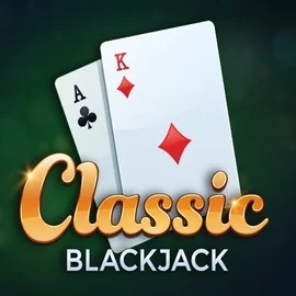 Classic Blackjack online game logo by Red Tiger Gaming on lalacasino.net