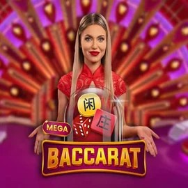 Mega Baccarat by Pragmatic Play, showcased at lalacasino.net – game logo