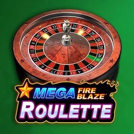 Mega Fire Blaze Roulette online game logo by Playtech on lalacasino.net