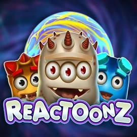 Reactoonz by Play’n GO, showcased at lalacasino.net – game logo