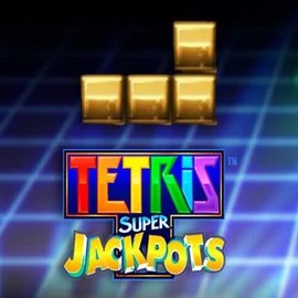 Tetris Super Jackpots slot logo by WMS at LalaBet Casino