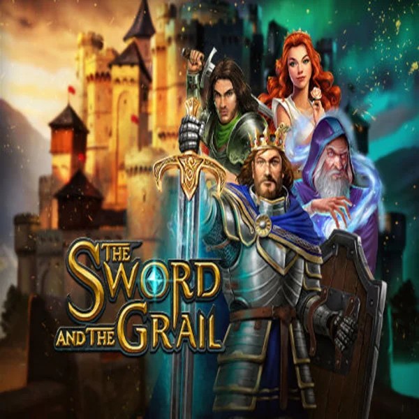 The Sword and the Grail slot logo by Play’n GO at LalaBet Casino
